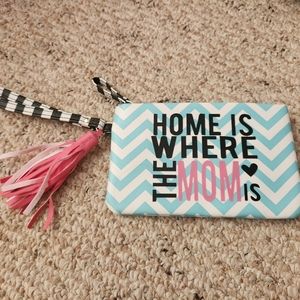 Home is Where the Mom is wristlet